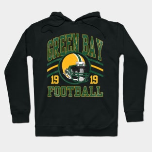 Vintage Green Bay Football Helmet Established Years - BlazeCanvas #153 Hoodie